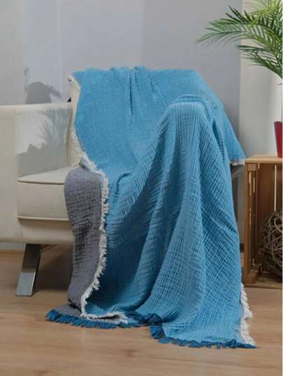 4 Layer Yarn Dye Muslin Blanket 130x200 Cm 100% Cotton Made In Turkey