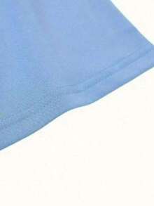 Women's T-Shirt With Shell Print - Màu xanh nhạt - Xem 4