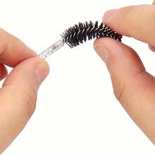 100/500pcs Disposable Black Eyelash Mascara Brush, Eyebrow Brush, Mini Makeup Brushes - Eyebrow Brush, Eyeshadow Brush, Spiral Brush - Black - View 5