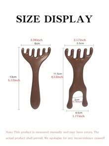 2pcs/Set 6-Claw Comb, Deer Horn Comb, Massage Comb, Scalp Massage Comb, Neck Plastic Meridian Massage Comb, Head Massage Comb, Gua Sha Tool, Easy To Curl Hair, Less Damage To Hair Follicles, High-Quality Multi-Color Smooth Handle Comb, Head Massage Comb, PP Material Solid Color Jelly Color Air Cushion Comb, Ideal Gift For Holidays For Barber Salon Home Beauty Travel Essential,Hair Products,Hair Cares, Hair Brush Hair Accessories - Multicolor - View 5