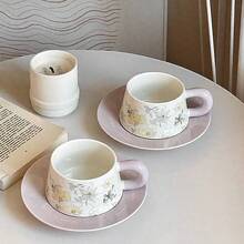 Ceramic Cup Coffee Cup Water Cup Mug Tea Cup Cup Pure White Bone China Jingdezhen Ware Large Capacity High-Temperature Fired Ivory-White Porcelain - Cup - View 1