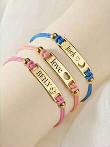 Customized Name/ID Bracelet | Unique Personalized Style, Suitable For Birthday And Epiphany Gifts, Handmade Jewelry - Multicolor - View 4