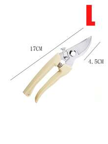 1PC Stainless Steel Garden Tools, Household Pruning Shears, Branch Cutter, Fruit Tree Pruning Shears, Tree Branch Cutter, Spring-Loaded Manual Garden Shears, Suitable For Balcony, Patio And Other Occasions - Mustard Yellow - View 5