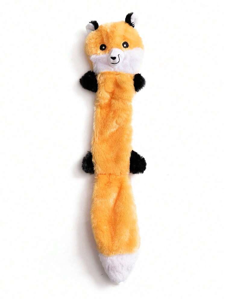 1pc Pet Plush Sound Toy, Raccoon & Squirrel Shaped Chew Toy, Suitable For Cats & Dogs, Self-Entertainment & Training, Durable & Chew-Resistant - Multicolor - View 13