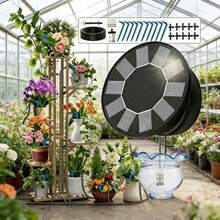 Solar Irrigation System, Automatic Irrigation System, Drip Hose Irrigation, With 9 Irrigation Programs And 10 Meters Of Drip Hose