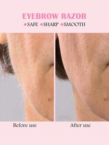 40/30/20/12 件装粉色蝴蝶结印花眉毛修剪器和面部毛发修剪器，带罐子 - 多功能去角质眉毛修剪器 - 男女通用 - 带保护盖（1/3/6/12/24/30 件装） - 彩色 - 查看 3