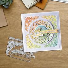 Creative Butterflies And Leaves Metal Cutting Dies, DIY Scrapbooking Album And Embossing Stencil, Greeting Card Making Tool, Card Paper Cutting Crafts ,Gift Card Making Template Die Cuts. - Silver - View 9