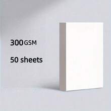50 Sheets A4 Black/White/Brown Cardstock, 200gsm/300gsm Thick Kraft Paper - 50 A4 Sheets - View 10