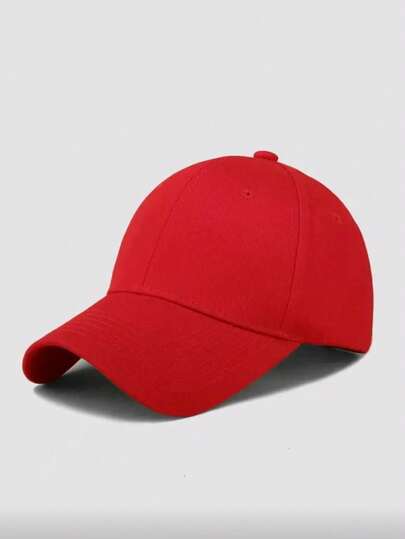 This Simple And Casual Red Baseball Cap Is Suitable For Both Men And Women. It Has An Adjustable Strap At The Back. The Cap Features A Soft, Moisture-Wicking Headband And An Adjustable Size, Making It Fashionable, Lightweight, And UV-Protective. The Classic And Versatile Design Makes It An Ideal Choice For Parties, Vacations, Outdoor Activities, And Everyday Wear. It Also Makes A Perfect Gift For Friends And Family.