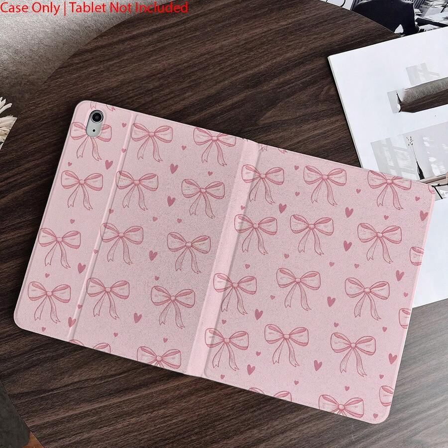 1 件装蝴蝶爱心图案平板电脑保护套 - 适合喜欢甜美风格和优雅设计的用户,翻盖式平板电脑保护套 - 多角度支架保护套,带笔槽,适用于 iPad Pro (M5)/iPad Air (M3)/iPad 11 英寸 (A16)/iPad 10.9/10.2/Air 第五代/Pro 11/10/9.7/Air 2/iPad (第七代) - 彩色 - 查看 1