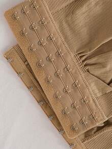 Women Comfortable Seamless Plus Size Front Closure Bandeau Bra ,Elegant Wireless Bras Brassiere For Larger Sizes,Black Top - 黑色 - 查看 8