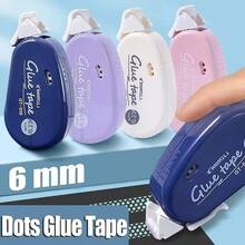 Băng dính hai mặt, không chứa axit, bền lâu, dạng cuộn kèm dụng cụ cắt băng dính, thích hợp cho thủ công và làm sổ lưu niệm, cũng có thể sử dụng cho trường học, văn phòng và nhiều dịp khác, vật dụng thiết yếu cho mùa tựu trường, màu ngẫu nhiên. - Nhiều màu - Xem 8