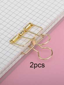 1 个复古多色回形针，适用于桌面文件整理、返校、学校用品 - 銅色 - 查看 24