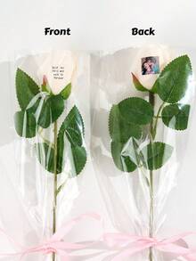 1pc Personalized Eternal Rose Gifts For Men Women, Custom Forever Flowers With Photo & Text, Romantic Valentine's Day Birthday Wedding Gifts For Him Her, Unique Personalized Gifts For Boyfriend Girlfriend, Wife Husband Anniversary, Customizable Eternal Rose Box - One Size - View 10