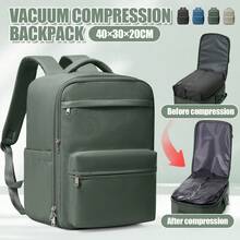 Foldable Travel Laptop Backpack, Airplane Approved, Unisex Travel Bag, 14-Inch Notebook Business Computer Backpack, Waterproof Large Capacity Backpack, Weekend Bag, Black - Multicolor - View 18