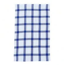 3/6/9pcs Cotton Blend Blue Plaid Kitchen Placemats, Easy To Clean Dishcloth, Multipurpose Cleaning Cloth, Dish Towel - Blue - View 7