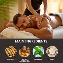 SUMIFANG 30毫升人参按摩油，滋养肌肤，呵护敏感肌肤，男士健康海绵身体保湿霜，改善肤质，男士强韧油，身体油，令肌肤更浓密强韧，非洲天然草本配方，快速有效 - 人參2 - 查看 3