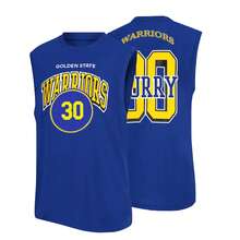 Ultra Game Herr #30 Blå Officiellt Ärmlös Spelarlinne i Mjuk Stickning, Muskeltröja - Avslappnad Passform, Broderad Grafik - Blå - Visa 1