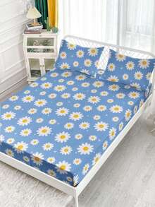 3PCS Personalized Customized Bed Sheet Set, Made Of Polyester Material And Digitally Printed, Suitable For Children, Teenagers, Gifts, Bedrooms, All Seasons, Dormitories, And Holidays. - Multicolor - View 4