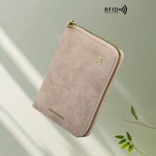 1pc PU Leather Travel Passport Holder, RFID Blocking Multifunctional Portable Passport Cover Document Organizer Wallet With Zipper Design And Multiple Card Slots - Multicolor - View 12