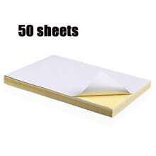 Giấy dán decal vinyl in được khổ A4, màu trắng mờ, chống thấm nước, tự dính PET, kích thước 8.3x11.7 inch, phù hợp với máy in phun, khô nhanh, độ bám mực cao. - mờ - Xem 7