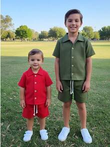 CONJUNTO MAURICINHO INFANTIL DE MENINO EM LINHO KIT COM 2 CONJUNTOS - Colorida - Visão 1