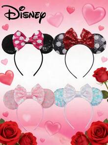2026 Glitter Bow Ear Headband, Lovely Princess Girl Birthday Party - Multicolor - View 8