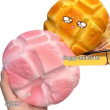 1个超柔软可捏贝果玩具，逼真食物减压挤压玩具，可爱压缩玩具，多色逼真贝果挤压玩具，面包挤压系列，节日礼物，生日礼物，礼品 - 彩色 - 查看 6