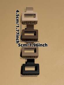 4pcs Women's Simple Basic Square Hair Clips, Matte Finish, Vintage Minimalist Style, Suitable For Daily Commute, Parties, Holidays, Birthdays And Various Social Occasions - Multicolor - View 6