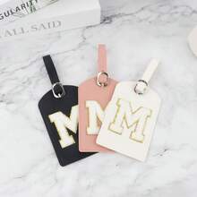 Conjunto de Porta-Passaporte com Letra Gravada Personalizada + Tag de Bagagem | Essenciais de Viagem Personalizados para Viagens Globais, Bolsa de Viagem, Bolsa de Bagagem, Bolsa de Viagem, Bolsa de Viagem de Grande Capacidade e Durável, Organizador de Viagem, Essenciais de Cruzeiro, Essenciais de Férias, Itens Essenciais de Viagem para Homens e Mulheres - Multicolorido - Visão 10