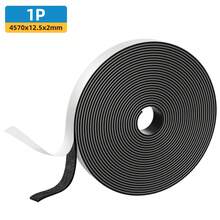 Magnetic Tape With Adhesive Backing, Single Roll Flexible Magnet Strip For Home & Office Organization - Black - View 12