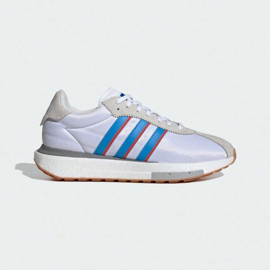 Adidas Giày thể thao cổ điển unisex, giày đôi thời trang thường ngày ID0556 - Trắng sáng/Trắng kem/Xanh lam - Xem 1