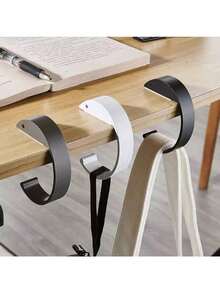 1pc Adjustable Desk Hook, High Load-Bearing, Durable, Versatile Use For Storing Backpacks, Water Bottles, Etc., Easy Installation, Fashionable Design, Suitable For School Supplies And Back-To-School Season - Multicolor - View 6