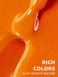 XEIJAYI 1瓶15毫升橙色凝胶指甲油入门装，纯可卸免擦拭指甲油，适合所有季节 - 亮橙色 - 查看 4