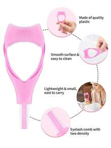 2pcs, Three-In-One Mascara Applicator, Mascara Protection Tool, Eyelash Auxiliary Device, 1pcsreusable Makeup Assistant, Auxiliary Device Suitable For Beginners To Perfectly Apply Eyelashes And Eyeliner, To Create Naturally Non-Caking Eyelashes, Mascara Shield Applicator For Eyelash Protection With Eyelash Separator Tool Eyelash Tweezers Girl. ,Makeup,Cheap,Room Decor,Vanity,Travel,Bedroom,Makeup Accessories,Cheap,Stocking Stuffers,Makeup,Makeup Tools,Cheap Stuff,Gifts,Gifts For Women,Christmas Gifts - 彩色 - 查看 6