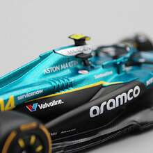 Burago 1/43 比例阿斯顿·马丁阿美F1车队AMR23 2023 & AMR25 2025 #14 费尔南多·阿隆索合金压铸F1赛车模型，节日生日收藏礼物 - AMR25 #14 - 查看 7