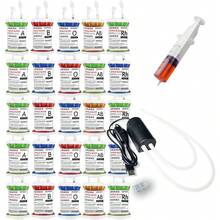 Blood Bags For Drinks, 10 IV Bags For Halloween Party Decoration, Reusable Drink Pouch For Live Blood Of Theme Parties, Masquerade,Vampire,Zombie,Nurse Graduation Party Props - 25 個袋子/標籤/夾子 + 1 個幫浦 + 1 個注射器 - 查看 4
