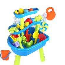 33pcs Beach Toys Set, Including Buckets, Watering Cans, Shovels And Sand Molds, Kids Beach Toys, Sand Buckets, Suitable For Boys, Girls, Bathroom, Garden, Wedding Party, Beach Travel, Outdoor Sand Bath, 2026 New Pool & Sand Table Toys - Color - View 2