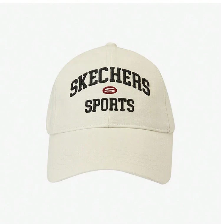 Skechers 新款男女通用遮阳运动帽/棒球帽 - 米色 - 查看 1