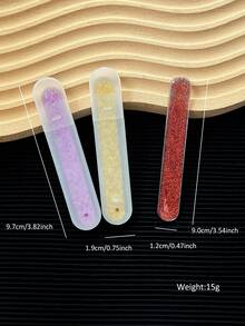 1支彩色玻璃指甲锉抛光棒，手足护理玻璃抛光块，指甲锉打磨去除死皮工具，美甲玻璃棒 - 彩色 - 查看 5