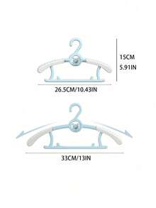 20pcs Adjustable Baby Clothes Hangers, Retractable Infant Drying Rack, Household Clothing Hanging Organizer