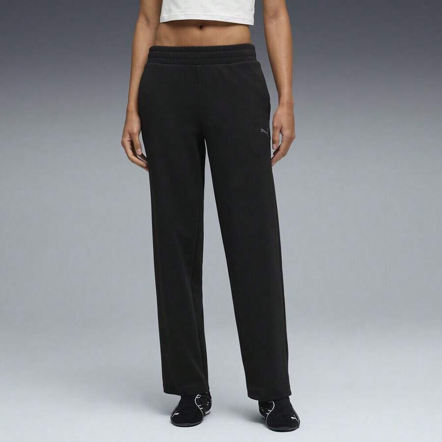 Puma Women's Sports Athleisure Knit Pants - Black - View 1