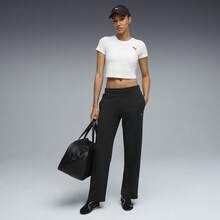 Puma Women's Sports Athleisure Knit Pants - Black - View 3