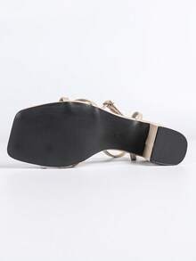 Sandalias de tacón alto de verano para mujer, zapatos elegantes de primavera/verano de color albaricoque para mujer, sandalias de tacón alto y puntera abierta de moda sexy, sandalias de tacón grueso y bloque, zapatos de novia de boda con tacón grueso, sandalias de color albaricoque, sandalias de tacón grueso con hebilla que se ajustan bien para citas, fiestas, uso al aire libre, zapatos minimalistas de unicolor y tacón medio para vacaciones de mujer - Albaricoque - Ver 10