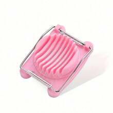 1pc Stainless Steel Egg Slicer With Plastic Handle - Manual Handheld Kitchen Tool, Precisely Cuts Eggs, Fruits And Vegetables - Durable, Easy To Clean, Suitable For Home And Restaurant Use, Kitchen Utensil | Egg Slicer | Durable Plastic Handle - Multicolor - View 9