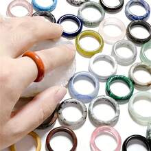 5/10/20/30 件套优雅天然水晶戒指托 - 珠宝配件，透明水晶球支架 - 彩色 - 查看 5