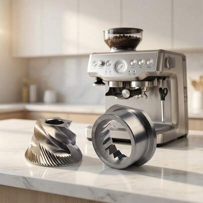 48mm Conical Burr Grinder Assembly Suitable For Espresso Coffee Machines, Compatible With Jura Nivora, Miele Coffee Machines HS-Plus Grinder