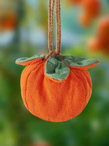 柿子香味香囊挂饰，可挂在后视镜上或用作汽车挂饰，束口袋，迷你钱包，零钱包 - 彩色 - 查看 3