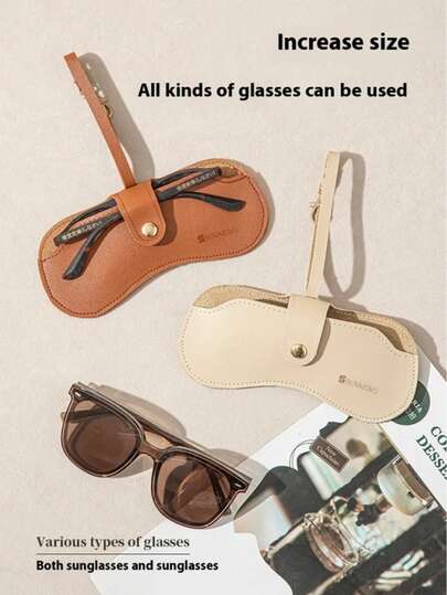 3pcs Portable Eyeglasses Storage Bag, Essential For Outdoor Travel And Business Trip, With Anti-Lost Hanging Design, Fits Various Eyeglasses Accessories