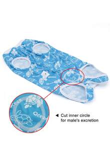 1pc Dog Surgery Suit, Breathable Pet Surgery Garment Suitable For Male And Female Dogs During Post-Operation Recovery - Multicolor - View 7